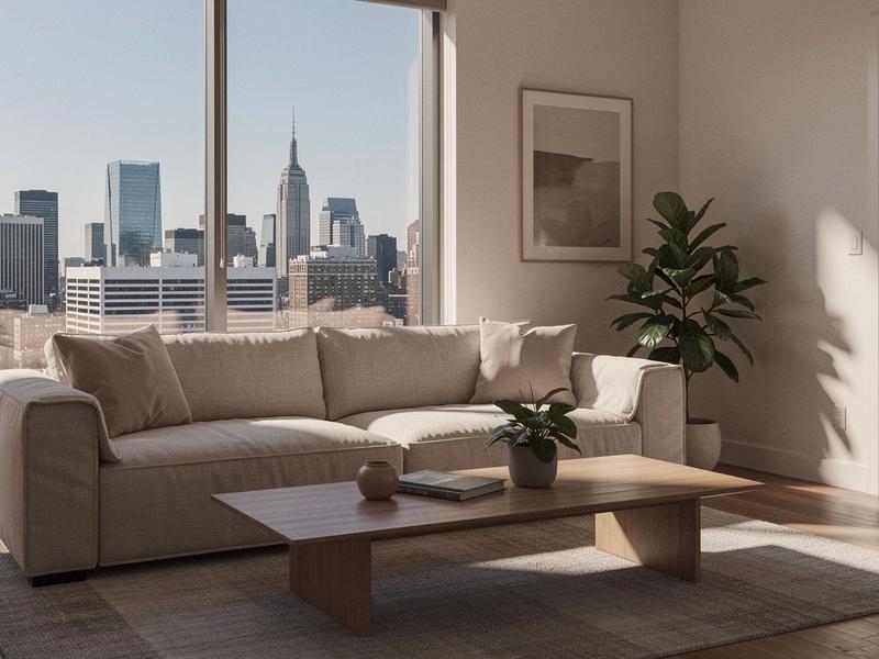 Elegant 2-bedroom apartment with city-window view